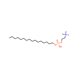 CCCCCCCCCCCCCCCCO[P@@](=O)(O)OCC[N+](C)(C)C ZINC000008214614