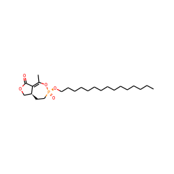 CCCCCCCCCCCCCCCO[P@]1(=O)CC[C@H]2COC(=O)C2=C(C)O1 ZINC000299871971
