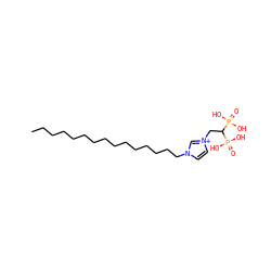 CCCCCCCCCCCCCCCn1cc[n+](CC(P(=O)(O)O)P(=O)(O)O)c1 ZINC000095589395