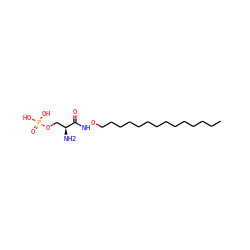 CCCCCCCCCCCCCCONC(=O)[C@@H](N)COP(=O)(O)O ZINC000038155350