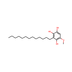 CCCCCCCCCCCCCc1c(O)c(O)cc(OC)c1O ZINC000206274344