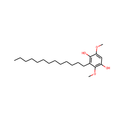 CCCCCCCCCCCCCc1c(O)c(OC)cc(O)c1OC ZINC001772644468