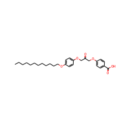 CCCCCCCCCCCCOc1ccc(OCC(=O)COc2ccc(C(=O)O)cc2)cc1 ZINC000036144247