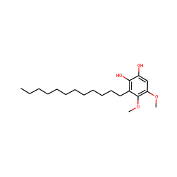 CCCCCCCCCCCCc1c(O)c(O)cc(OC)c1OC ZINC001772582142