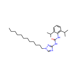 CCCCCCCCCCCCn1cnc(NC(=O)Nc2c(C(C)C)cccc2C(C)C)n1 ZINC000014263255