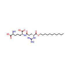 CCCCCCCCCCCOC(=O)[C@@H](CCC(=O)N[C@@H](CCC[C@H](N)C(=O)O)C(=O)O)NC(=N)N ZINC000066123784