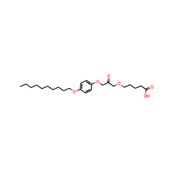 CCCCCCCCCCOc1ccc(OCC(=O)COCCCCC(=O)O)cc1 ZINC000036144241