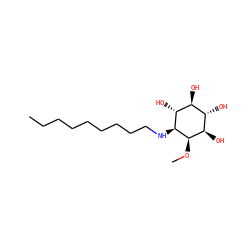CCCCCCCCCN[C@H]1[C@H](O)[C@@H](O)[C@H](O)[C@@H](O)[C@H]1OC ZINC000095556445