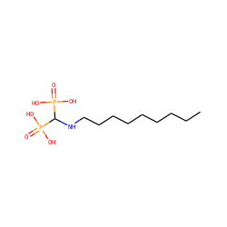 CCCCCCCCCNC(P(=O)(O)O)P(=O)(O)O ZINC000034803909