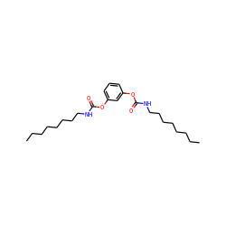 CCCCCCCCNC(=O)Oc1cccc(OC(=O)NCCCCCCCC)c1 ZINC000036176682