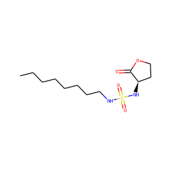 CCCCCCCCNS(=O)(=O)N[C@@H]1CCOC1=O ZINC000044146007