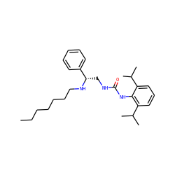 CCCCCCCN[C@@H](CNC(=O)Nc1c(C(C)C)cccc1C(C)C)c1ccccc1 ZINC000036330987