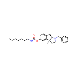 CCCCCCCNC(=O)Oc1ccc2c(c1)[C@]1(C)CCN(Cc3ccccc3)[C@@H]1C2 ZINC000036286819