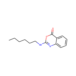 CCCCCCNc1nc2ccccc2c(=O)o1 ZINC000027526815