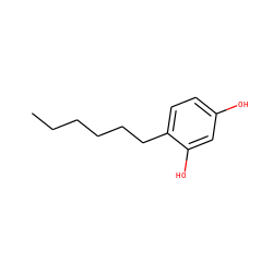 CCCCCCc1ccc(O)cc1O ZINC000001576892