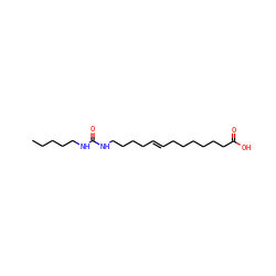 CCCCCNC(=O)NCCCC/C=C/CCCCCCC(=O)O ZINC000043076436