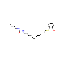 CCCCCNC(=O)NCCCC/C=C\CCCCCSc1ccccc1O ZINC000203755330