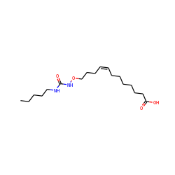 CCCCCNC(=O)NOCCC/C=C\CCCCCCC(=O)O ZINC000043078834