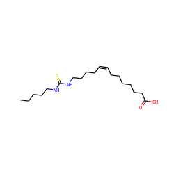 CCCCCNC(=S)NCCCC/C=C\CCCCCCC(=O)O ZINC000043023725