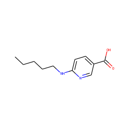 CCCCCNc1ccc(C(=O)O)cn1 ZINC000019844838