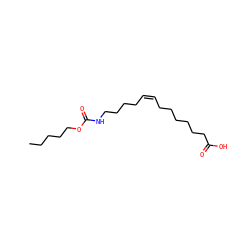 CCCCCOC(=O)NCCCC/C=C\CCCCCCC(=O)O ZINC000043121362