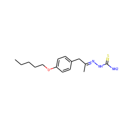 CCCCCOc1ccc(C/C(C)=N/NC(N)=S)cc1 ZINC000299871180