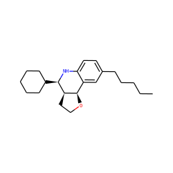 CCCCCc1ccc2c(c1)[C@H]1OCC[C@H]1[C@@H](C1CCCCC1)N2 ZINC000095588145