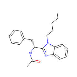 CCCCCn1c([C@@H](Cc2ccccc2)NC(C)=O)nc2ccccc21 ZINC000001927011