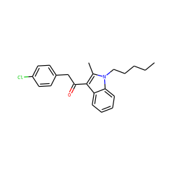 CCCCCn1c(C)c(C(=O)Cc2ccc(Cl)cc2)c2ccccc21 ZINC000028461033