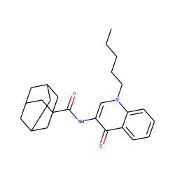 CCCCCn1cc(NC(=O)C23CC4CC(CC(C4)C2)C3)c(=O)c2ccccc21 ZINC000028864493