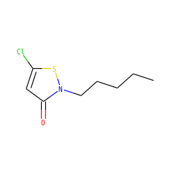CCCCCn1sc(Cl)cc1=O ZINC000045495989
