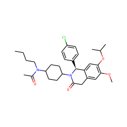 CCCCN(C(C)=O)C1CCC(N2C(=O)Cc3cc(OC)c(OC(C)C)cc3[C@@H]2c2ccc(Cl)cc2)CC1 ZINC000169708284