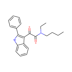 CCCCN(CC)C(=O)C(=O)c1c(-c2ccccc2)[nH]c2ccccc12 ZINC000040972917