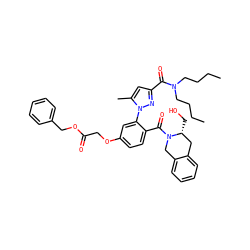 CCCCN(CCCC)C(=O)c1cc(C)n(-c2cc(OCC(=O)OCc3ccccc3)ccc2C(=O)N2Cc3ccccc3C[C@H]2CO)n1 ZINC000207601751