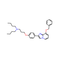 CCCCN(CCCC)CCCOc1ccc(-c2cn3cccc(OCc4ccccc4)c3n2)cc1 ZINC000013819550