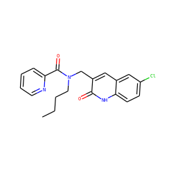 CCCCN(Cc1cc2cc(Cl)ccc2[nH]c1=O)C(=O)c1ccccn1 ZINC000066123670