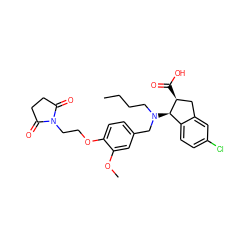 CCCCN(Cc1ccc(OCCN2C(=O)CCC2=O)c(OC)c1)[C@@H]1c2ccc(Cl)cc2C[C@@H]1C(=O)O ZINC000225133355