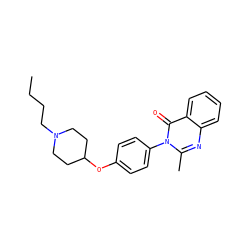 CCCCN1CCC(Oc2ccc(-n3c(C)nc4ccccc4c3=O)cc2)CC1 ZINC000034660818