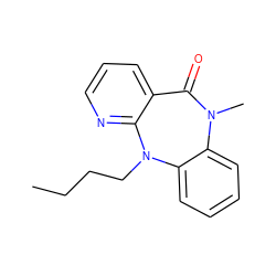 CCCCN1c2ccccc2N(C)C(=O)c2cccnc21 ZINC000005838013