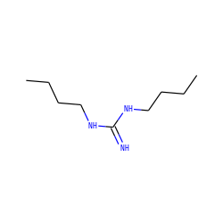 CCCCNC(=N)NCCCC ZINC000026497990