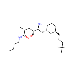 CCCCNC(=O)[C@H](C)C[C@H](O)[C@@H](N)C[C@@H]1CCC[C@@H](CCCC(C)(C)C)C1 ZINC000003826080