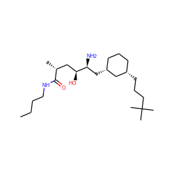 CCCCNC(=O)[C@H](C)C[C@H](O)[C@@H](N)C[C@@H]1CCC[C@H](CCCC(C)(C)C)C1 ZINC000029338316