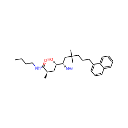 CCCCNC(=O)[C@H](C)C[C@H](O)[C@@H](N)CC(C)(C)CCCc1cccc2ccccc12 ZINC000029390407