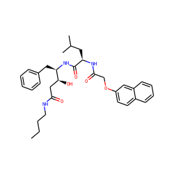 CCCCNC(=O)C[C@H](O)[C@@H](Cc1ccccc1)NC(=O)[C@@H](CC(C)C)NC(=O)COc1ccc2ccccc2c1 ZINC000026719803