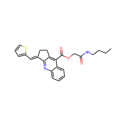 CCCCNC(=O)COC(=O)c1c2c(nc3ccccc13)/C(=C/c1cccs1)CC2 ZINC000005833027