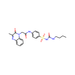 CCCCNC(=O)NS(=O)(=O)c1ccc(NC(=O)Cn2c(=O)c(C)nc3ccccc32)cc1 ZINC001772633628