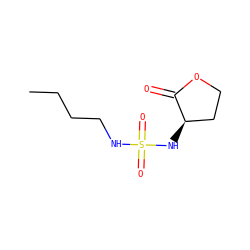 CCCCNS(=O)(=O)N[C@@H]1CCOC1=O ZINC000029123726