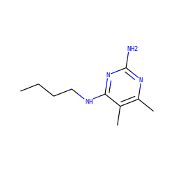 CCCCNc1nc(N)nc(C)c1C ZINC001772633253