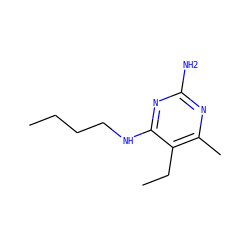 CCCCNc1nc(N)nc(C)c1CC ZINC001772615797