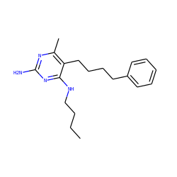 CCCCNc1nc(N)nc(C)c1CCCCc1ccccc1 ZINC001772623889